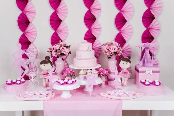 Ballerina party cake table