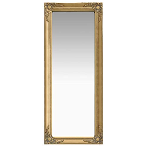 vidaXL Gold Baroque Style Wall Mirror 50x120 cm