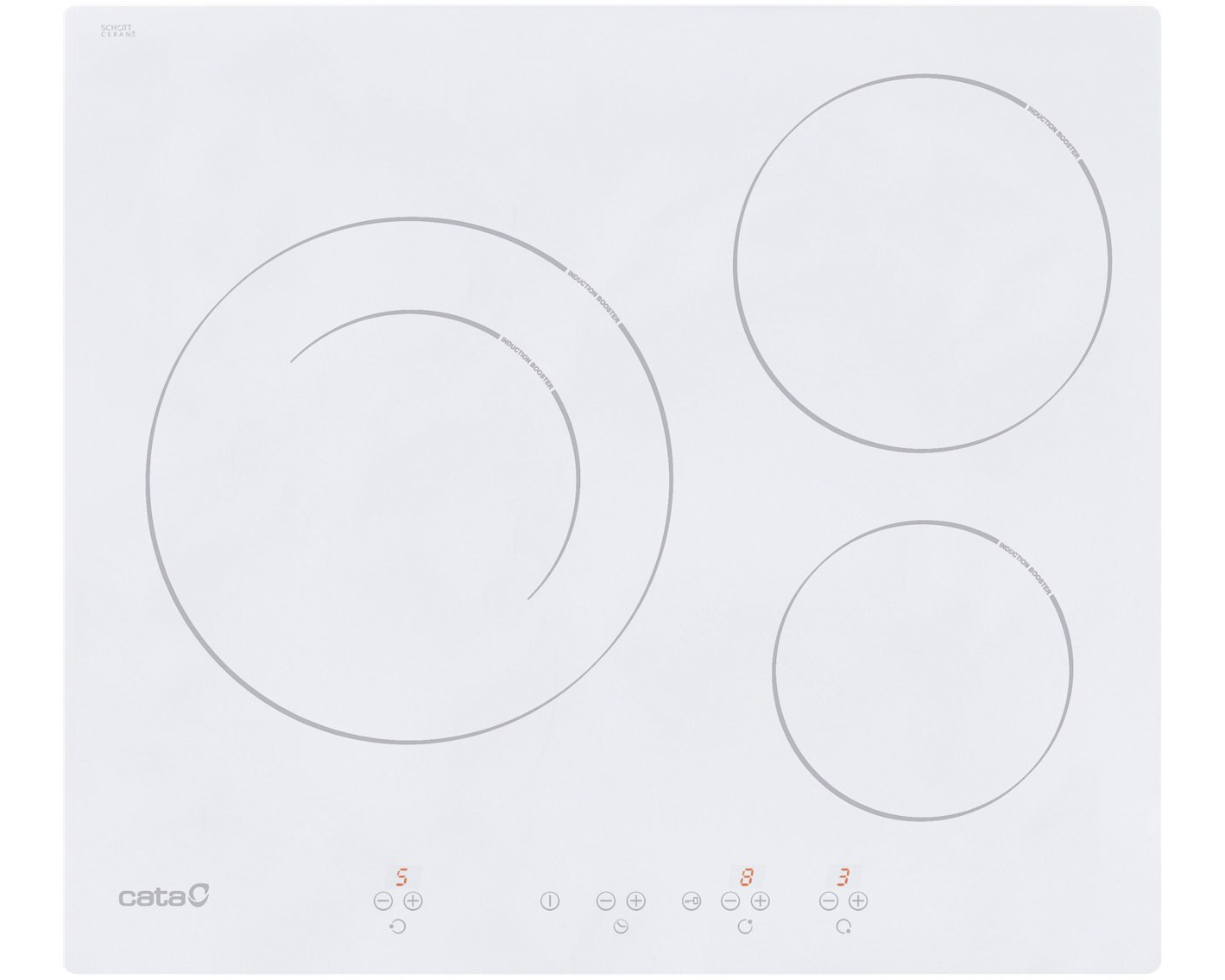 CATA Ib 6203 6.3 x 59 cm induction hob with 3 cooking zones