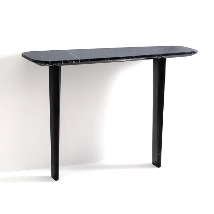 Dolmena black marble console