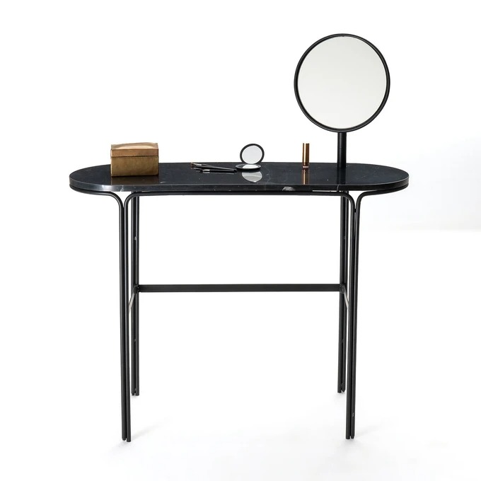 Marble and metal dressing table, Moricio