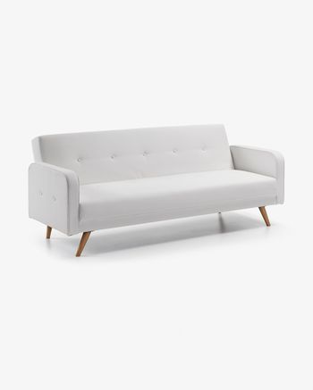 Roger sofa bed 210 cm white