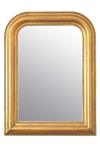 Large Gold Wall Mirror on Mantle (80 x 60 cm)