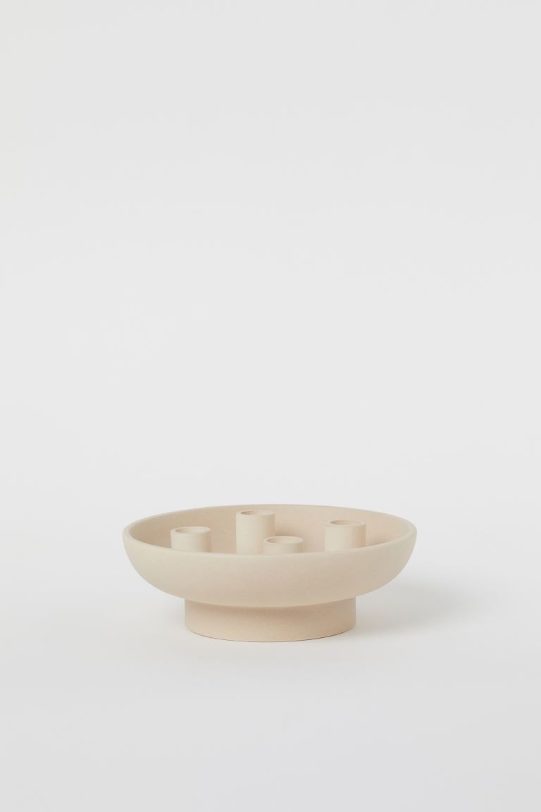 Ceramic round candle holder