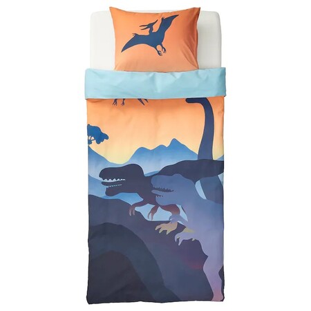 Jattelik Nordic Cover Dinosaur Dawn Orange Blue Pillow Cover 0810123 Pe771241 S5