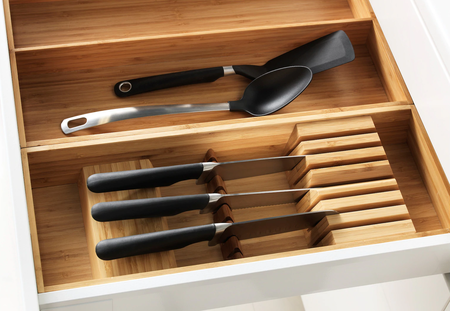 Drawer with cutlery