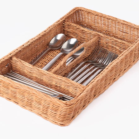 Rattan Cutlery Trays