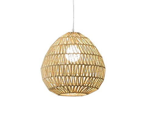 Lighting Ceiling Light Pendant Lamp Chandelier Minimalist Retro Hemp Rope Single Broken Head Living Room Bedroom Restaurant Cafe E27 (Size: 33 * 33cm)