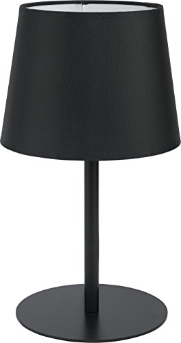 Table lamp black fabric lampshade metal structure Bauhaus Simple Design Monotone H 36 cm E27 Night Table lamp table lamp