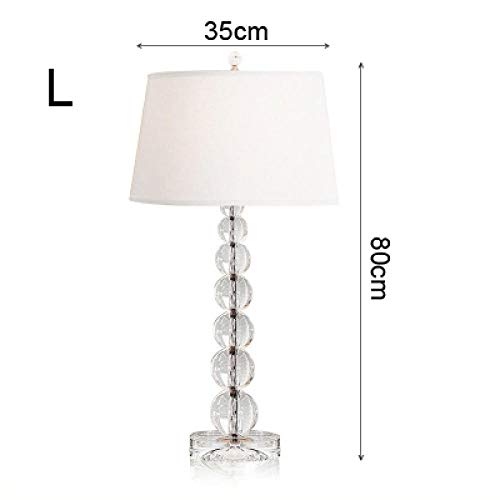 Simple and luxurious crystal table lamp, bedside bedroom, living room, large size modern creative decorative table lamp