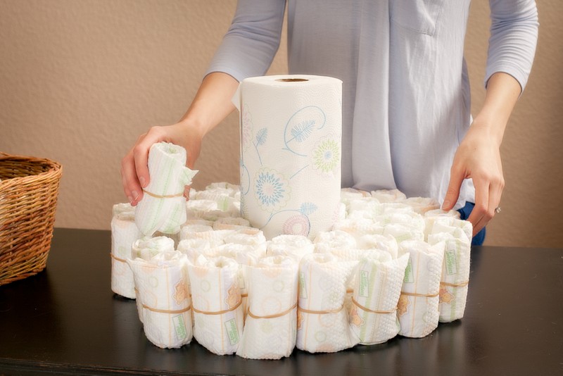 diaper cake how to make