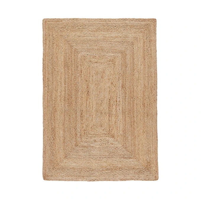 Rectangular jute rug Aftas