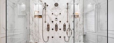 Trends the bathroom;  the lightest shower screens without profiles or with minimal profiles and fittings 