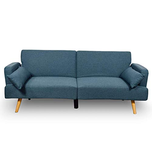 Astan Hogar 3 Seater Sofa Bed, Upholstered Fabric.  Axel Model AH-AR40600DN, Denim Blue,