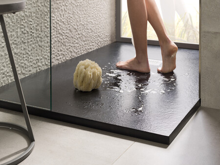 Slate Shower Tray Black