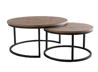 Set of 2 cocktail tables