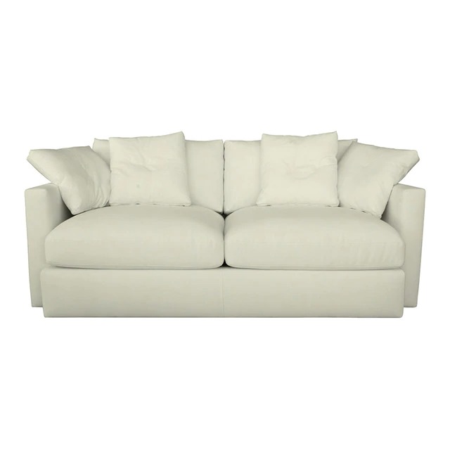 Plus upholstered sofa in cotton and linen 2 seater Quebec