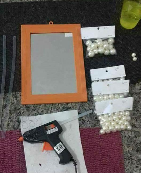 List of materials for making mirrored tray