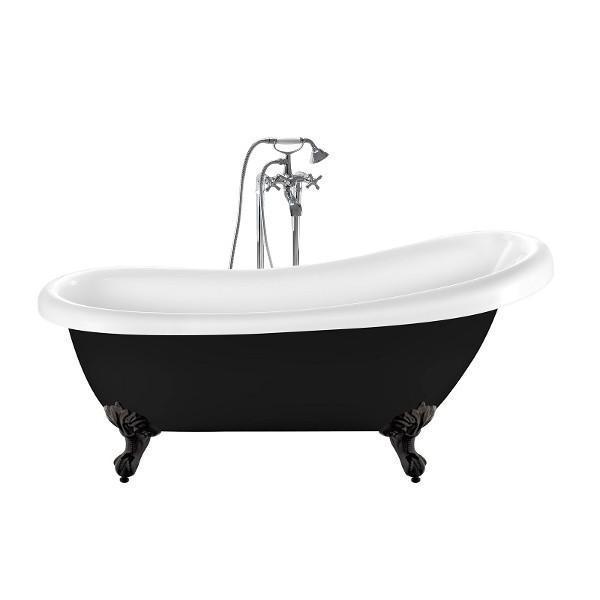 Bathtub with legs RICHMOND BLACK CHROME EAGLE FEET