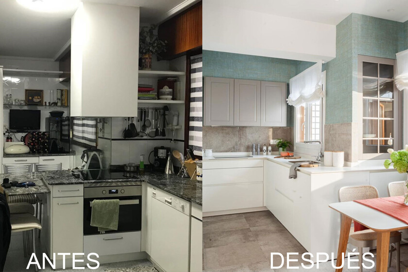 The Before And After Of A Kitchen In Bilbao That In Addition To Style Has Gained A Comfortable And Practical Office Interior Magazine Leading Decoration Design All The Ideas To Decorate