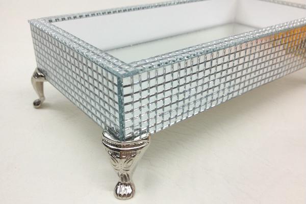 mirrored tray in mozaico