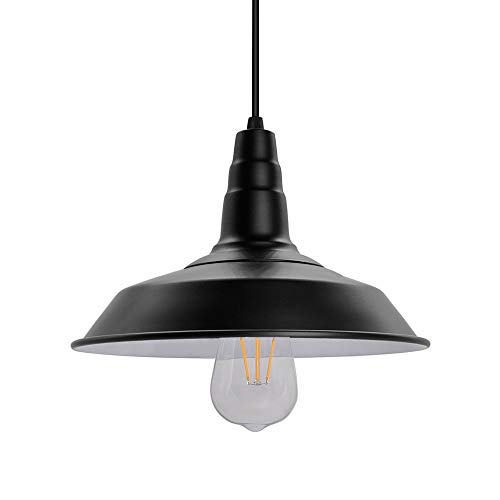 Retro Industrial Pendant Ceiling Lamp Ceiling Lamps Black Iron Lights for Restaurant Living Room Study E27 Edison Bulb 5W Warm White Lighting