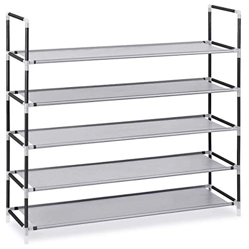 TLV ASR05 Shoe Rack 5 Height Shelves Organizer Shoes Shelf 25 Pairs