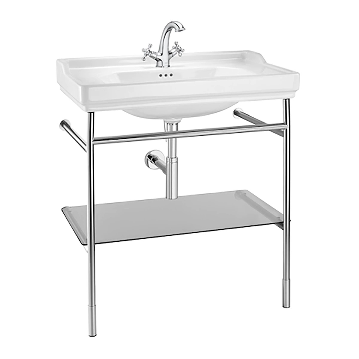 Steel structure and Carmen Roca washbasin