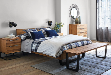 Nordic-inspired bed