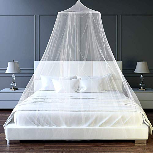 htovila Mosquito Net Universal White Mosquito Net with Dome Design and Easy Mosquito Net