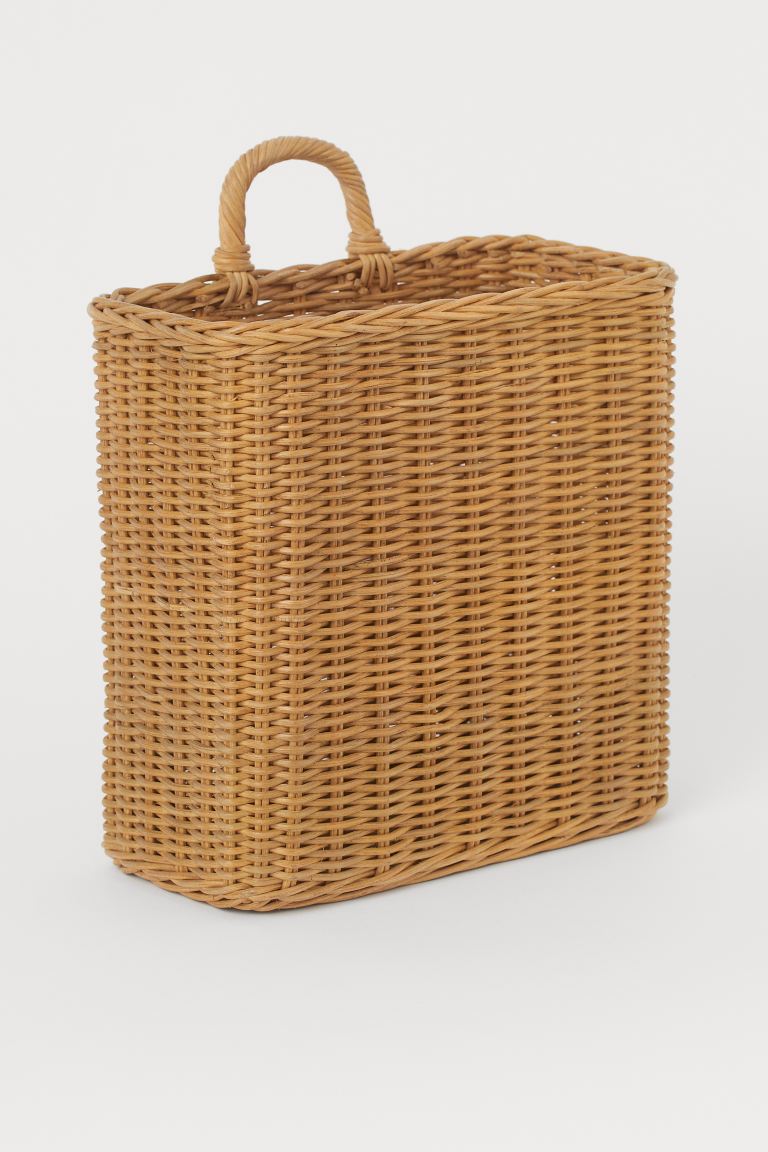 Braided storage basket