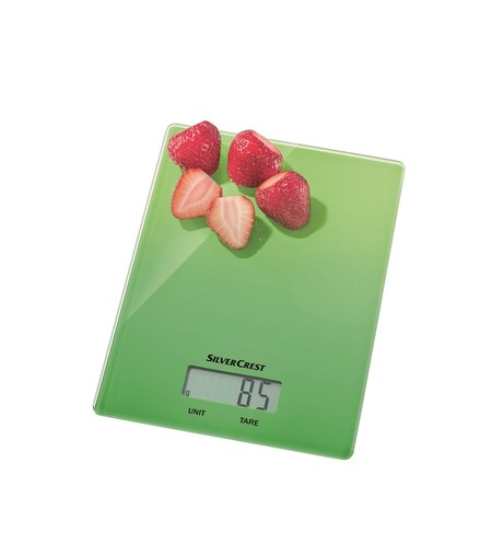 Green kitchen scale