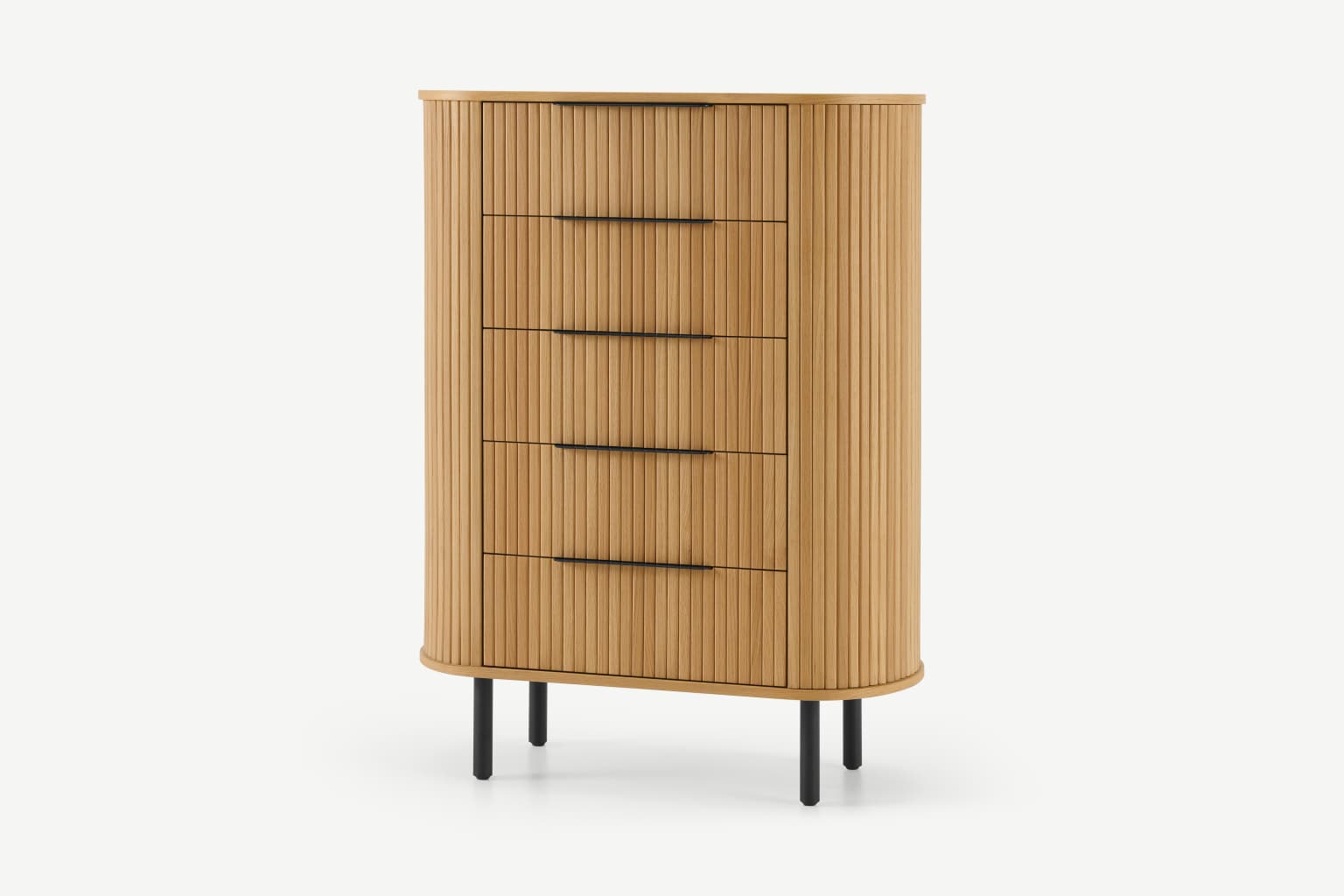 Oak wood chest of drawers