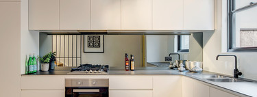 Good or bad idea?  The mirror as a backsplash in the kitchen