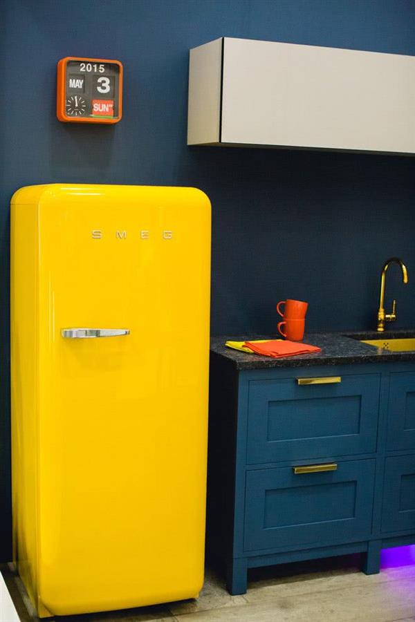 Yellow Adhesive Fridge