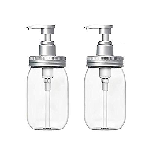 Luvan 16-Ounce Soap Dispenser, Safe Material, BPA Free, Easy One-Hand Operation, No Leaks or Drips, Suitable for All Types of Soapy Liquid or Lotion (Set of 2)