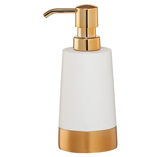 Sealskin Glossy Soap Dispenser, 7.3 x 8.9 x 17.9 cm, Polyresin, Gold