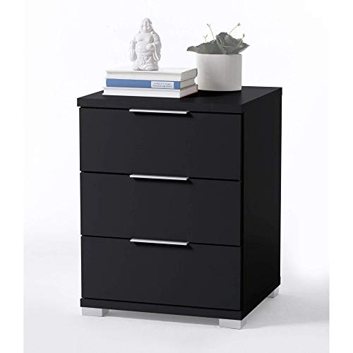 Stella Trading Universal Bedside Table, Wood, Black, 42 ​​x 46 x 61 cm