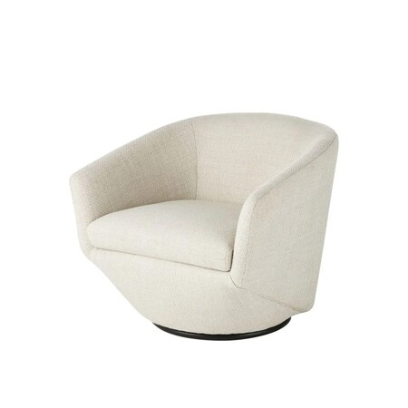 Swivel Armchair Mottled White