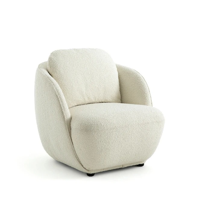 Sphere armchair with terry cloth, Alpine