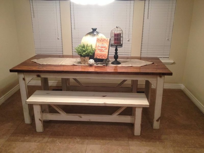 rustic-kitchen-bench