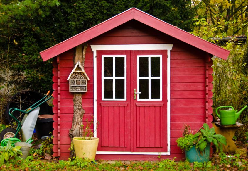 wooden garden sheds