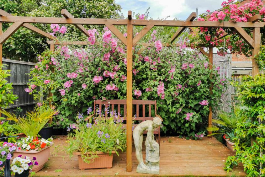 DIY wooden pergolas