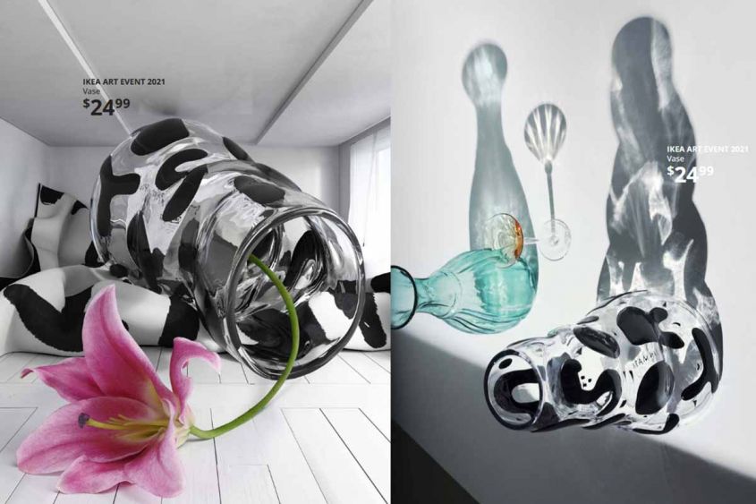 limitiert NEU Ikea Art Event 2021 Stefan Marx / Daniel Arsham Vase 