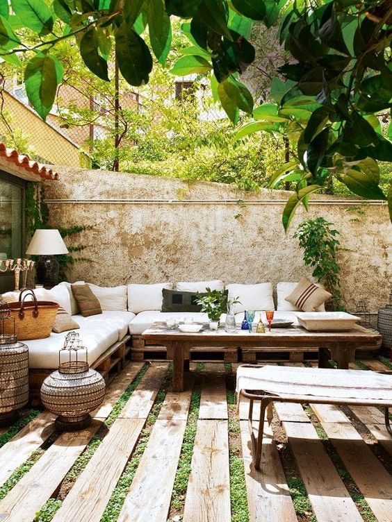 how to furnish an open terrace