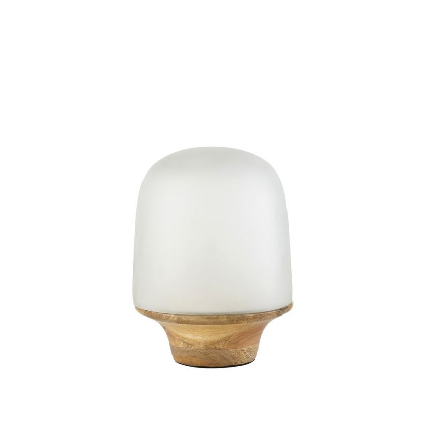 maisons du monde spring lamps wood and glass table lamp