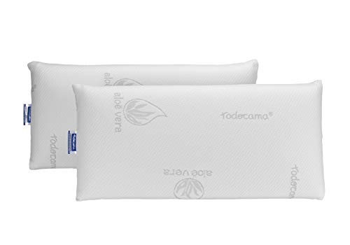 Todocama Memory Foam Pillow Aloe Vera (Pack of 2 Units - 70 cm)