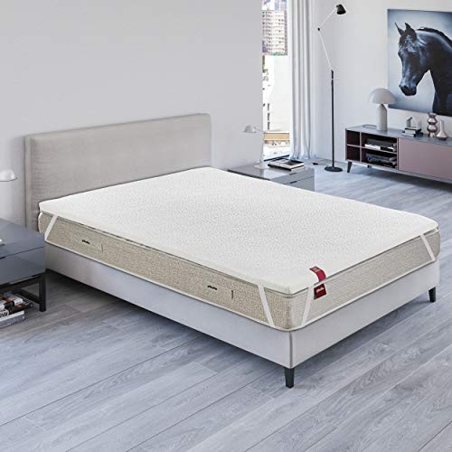 PIKOLIN I High Comfort and Quality Viscoelastic Topper I Relieves muscle tension I Improves the Comfort of your mattress I Antibacterial, Anti-mite, Antifungal I 5 cm I Madison visco I 150X190