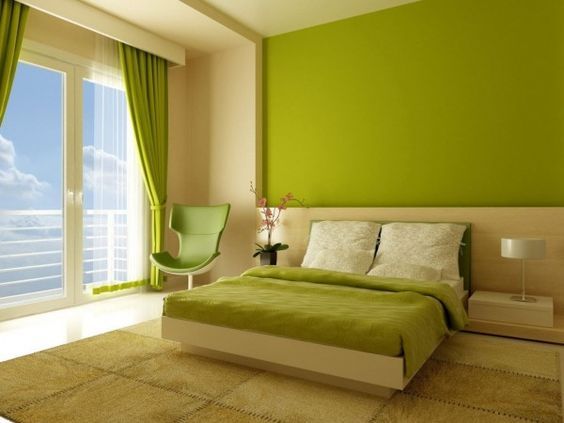 lime color walls