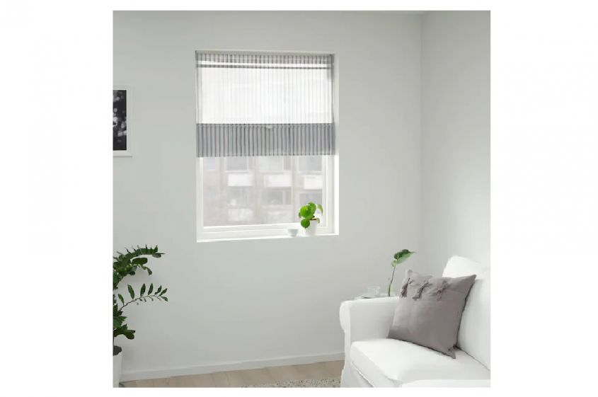 ringblomma roman blind white blue ikea